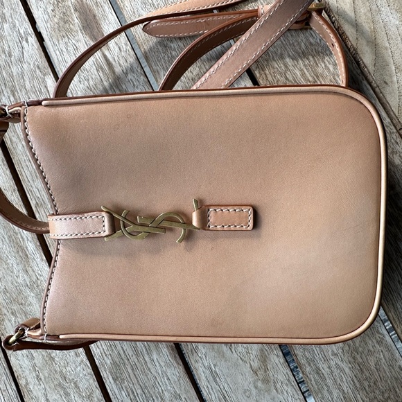 Yves Saint Laurent Mini le 5 a 7 Tan Crossbody Bag - Picture 1 of 16